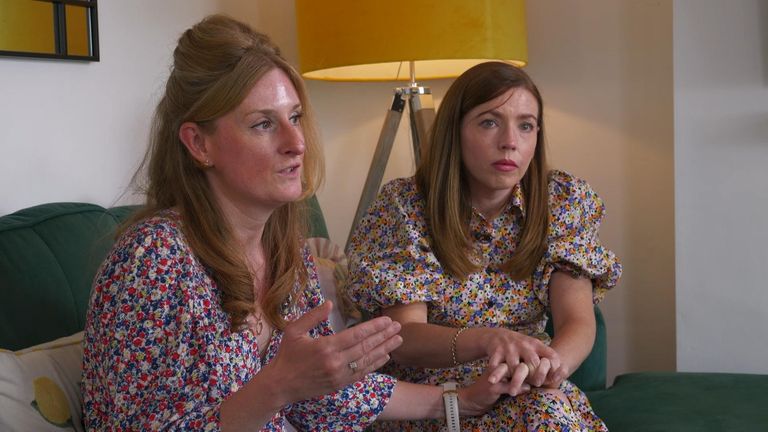 Rebecca Richards and Kate Burrows
