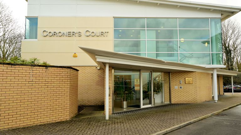 A view of Preston Coroner's Court, Lancashire, at the opening of the inquest into the death of Nicola Bulley, who disappeared on January 27 