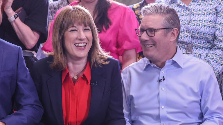 Chancellor Rachel Reeves and Prime Minister Sir Keir Starmer at the launch of the 10-year health plan in east London. Pic: PA
