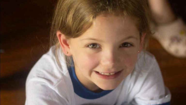 Sarah Marsh, 8, died in the flash floods at Camp Mystic, Texas. Pic: Family handout