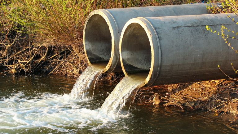 Discharge of sewage into a river. File pic: iStock 