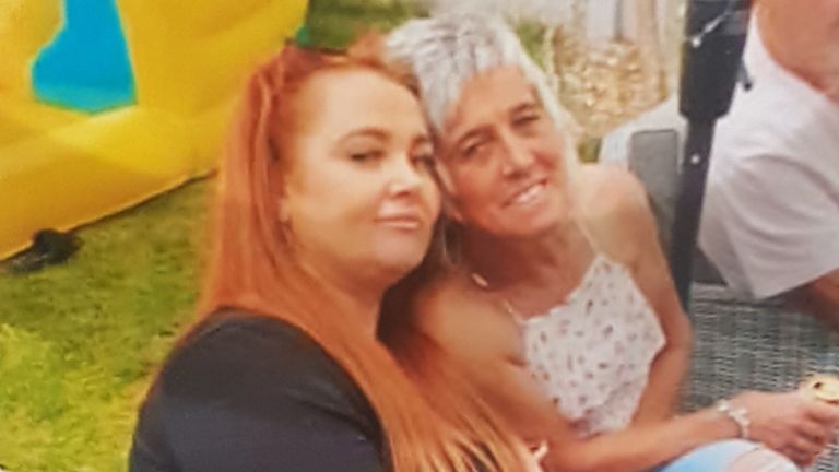 Jodie Sheeran with her mother Angela 
