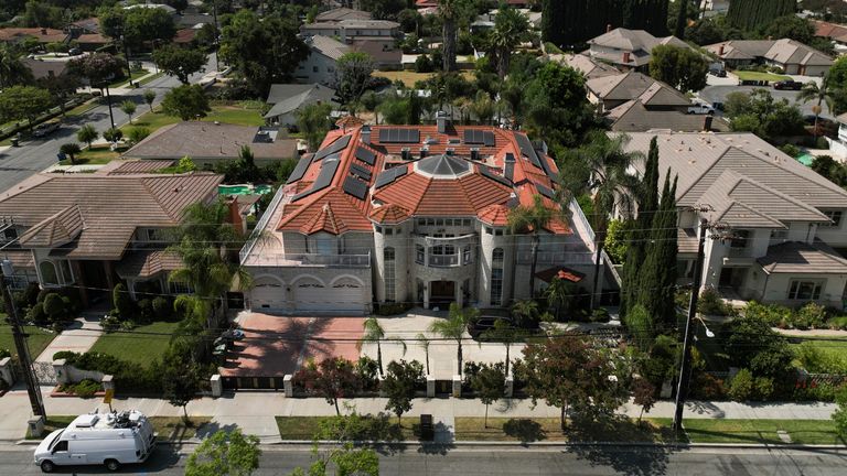 The home of Silvia Zhang and Guojun Xuan in Arcadia, California. PA: AP