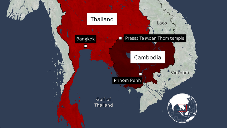 Fighting has taken place in disputed border areas