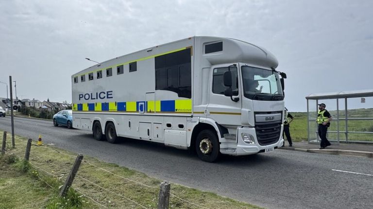 Police lorry