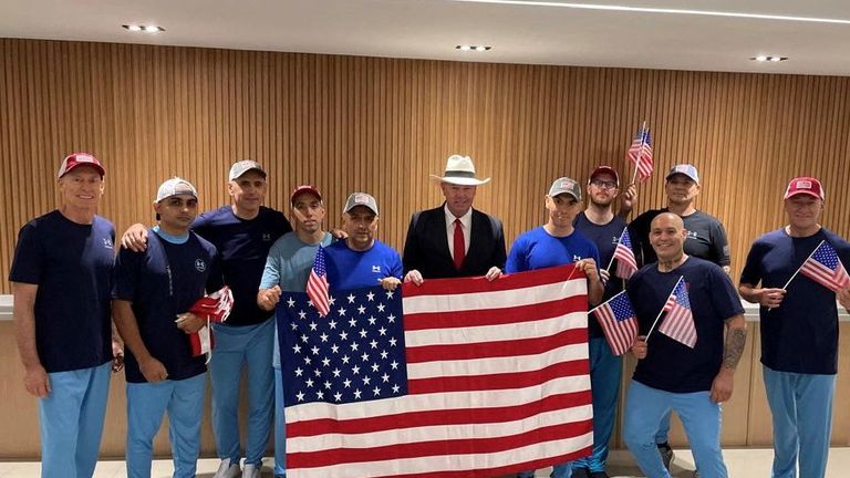 US citizens released from Venezuela. Pic: Reuters