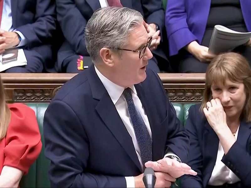Chancellor Rachel Reeves appeared to wipe away tears several times during PMQs. Sky's Sam Coates has this analysis.