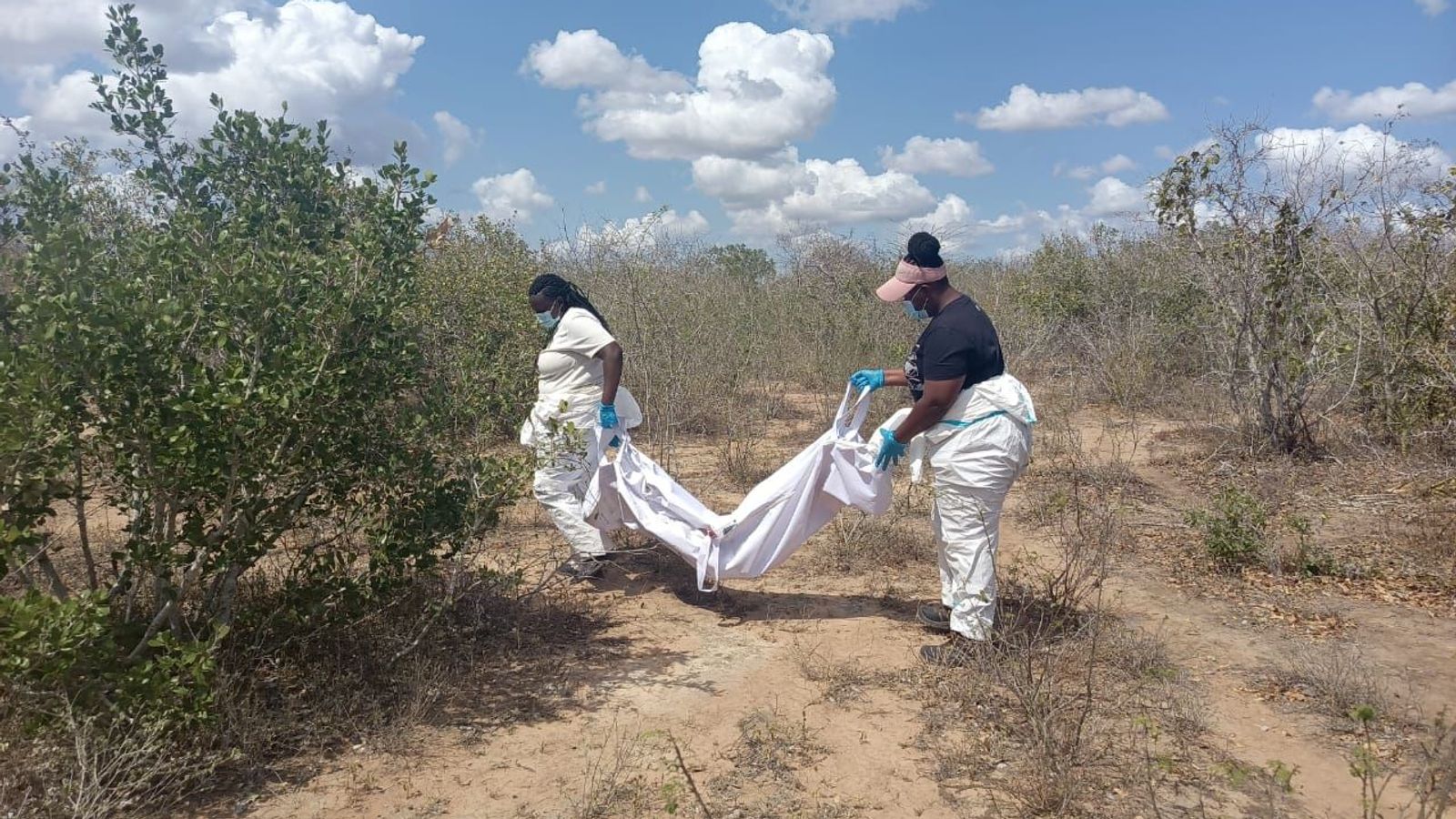Police in Kenya begin exhuming shallow graves of suspected cult victims