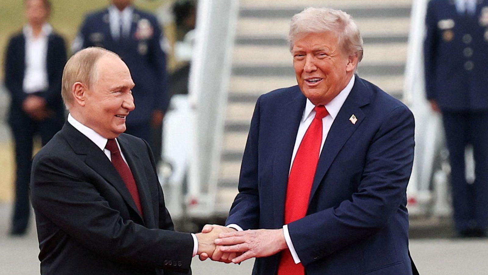 The moment Vladimir Putin has craved - a red carpet from Donald Trump for a man with blood on his hands