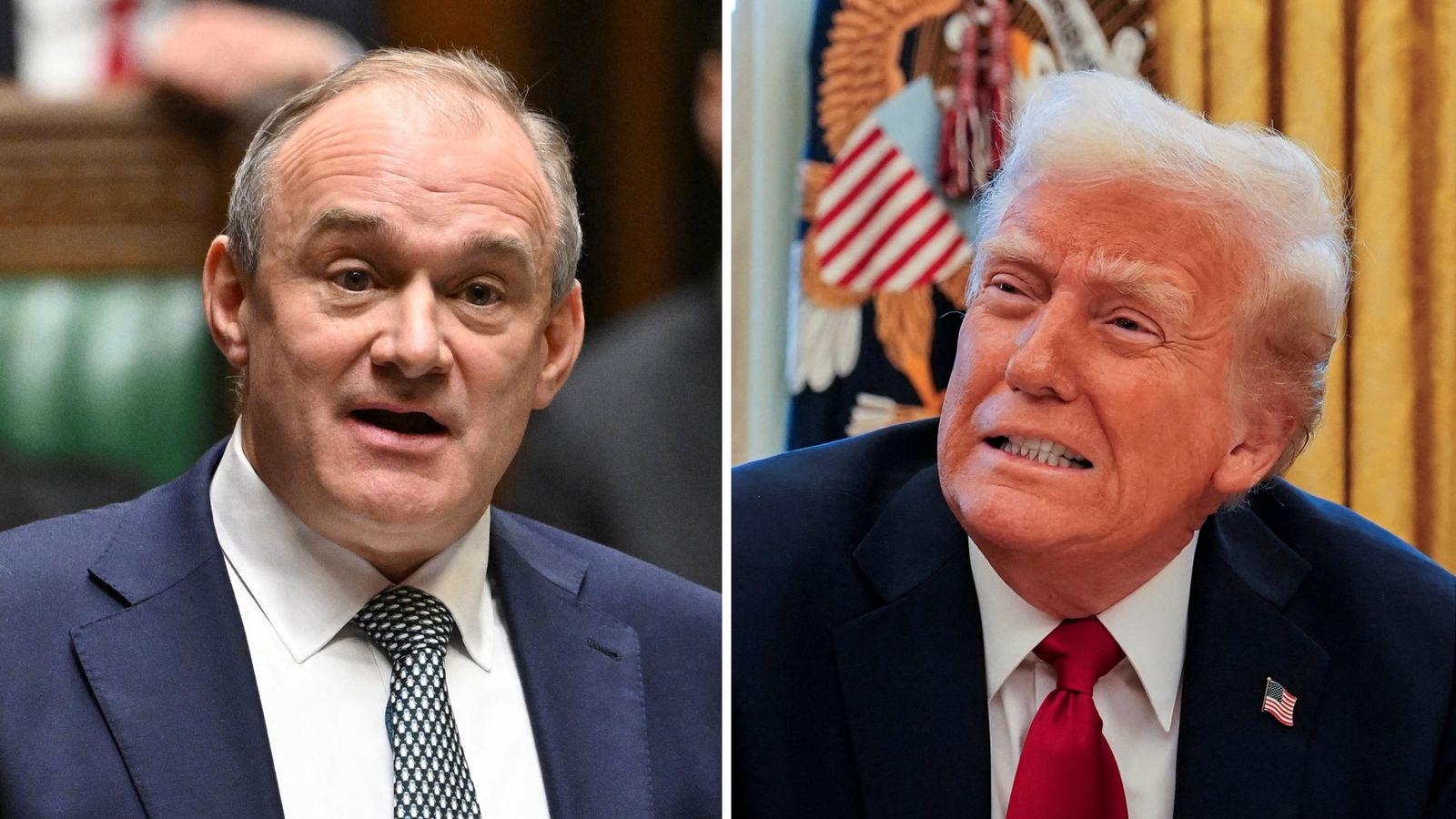 Sir Ed Davey to boycott Donald Trump state dinner with King Charles in Gaza protest
