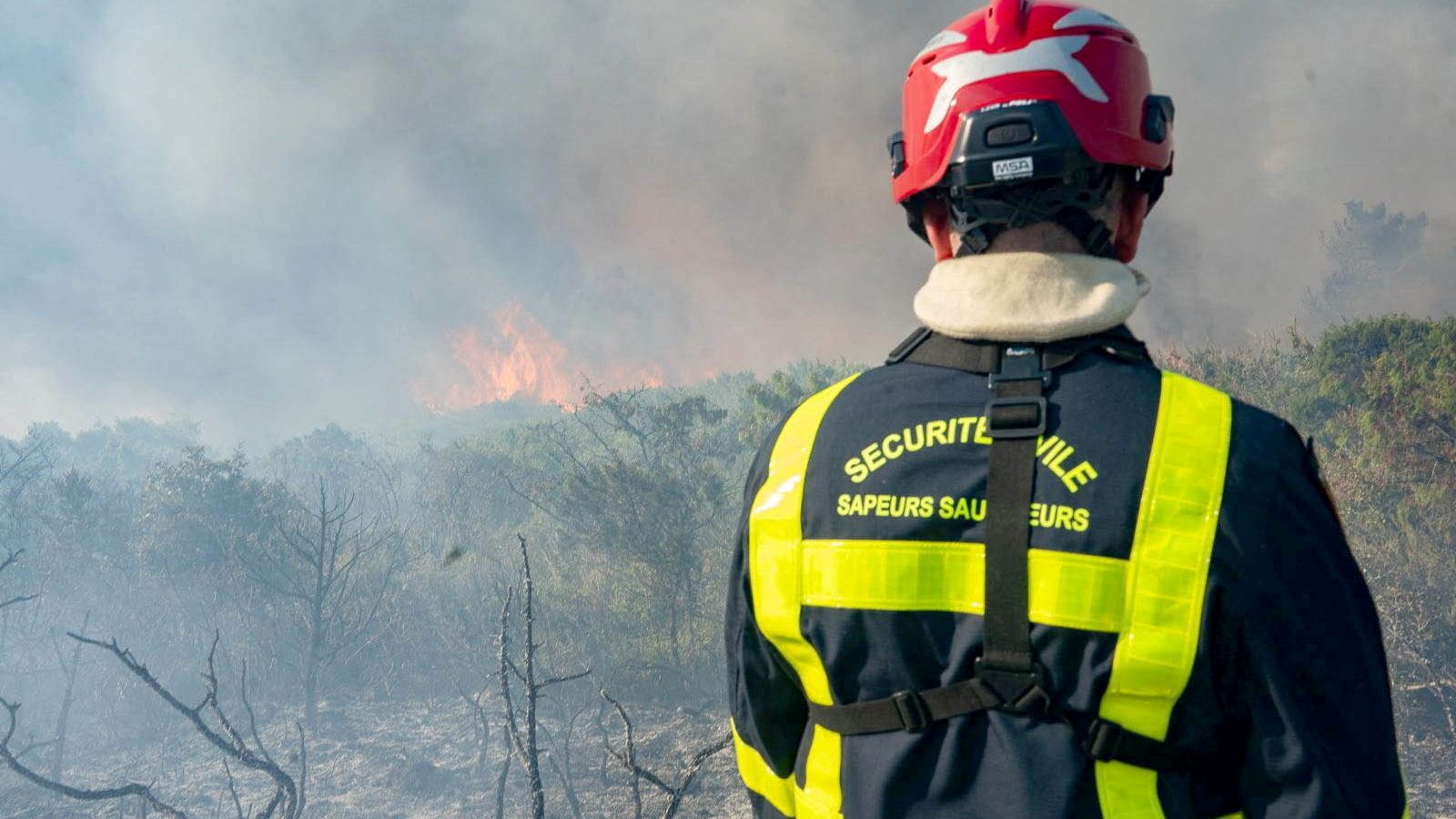 One dead as ‘hellish’ wildfire burns across area the size of Paris in southern France