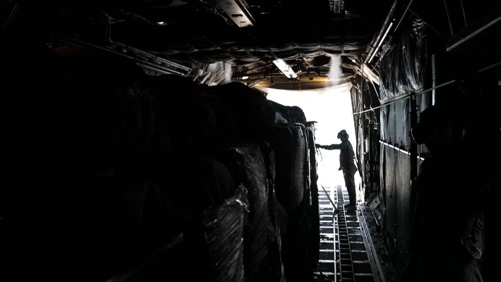 Seen from the air, Gaza’s breadbasket is now barren and cropless – with aid on plane a fraction of what’s needed