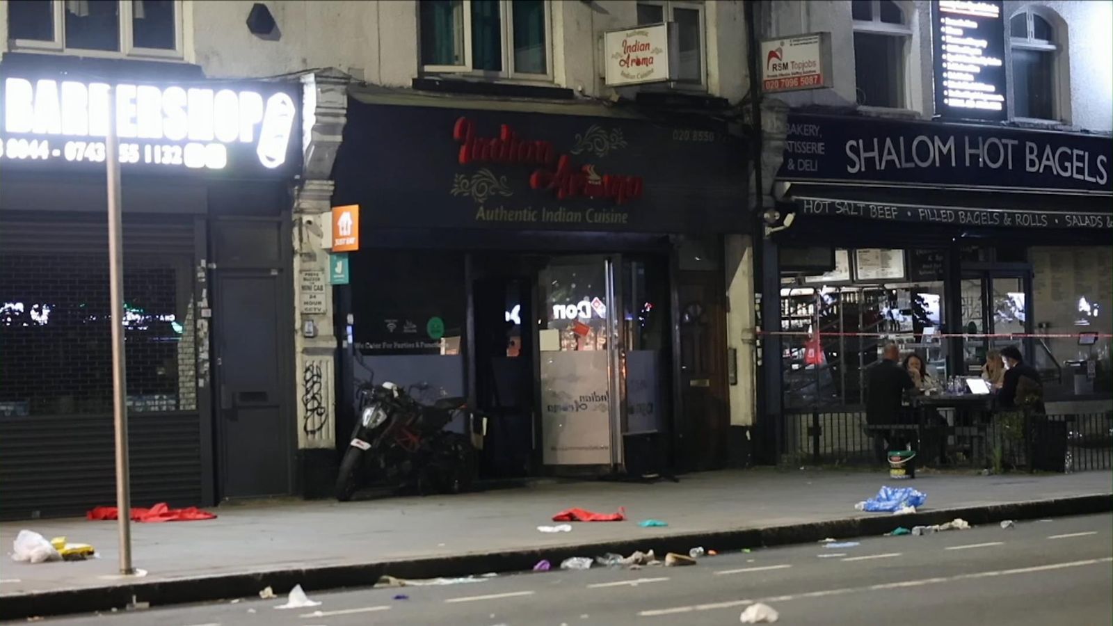 Three people in a life-threatening condition after 'arson attack' at restaurant Three people in a life-threatening condition after 'arson attack' at restaurant