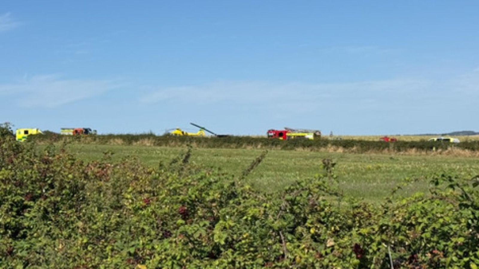 One person airlifted to hospital after helicopter crash on Isle of Wight