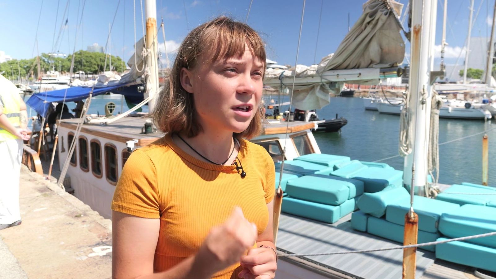 Greta Thunberg rejects accusations of antisemitism as she embarks on second flotilla to Gaza