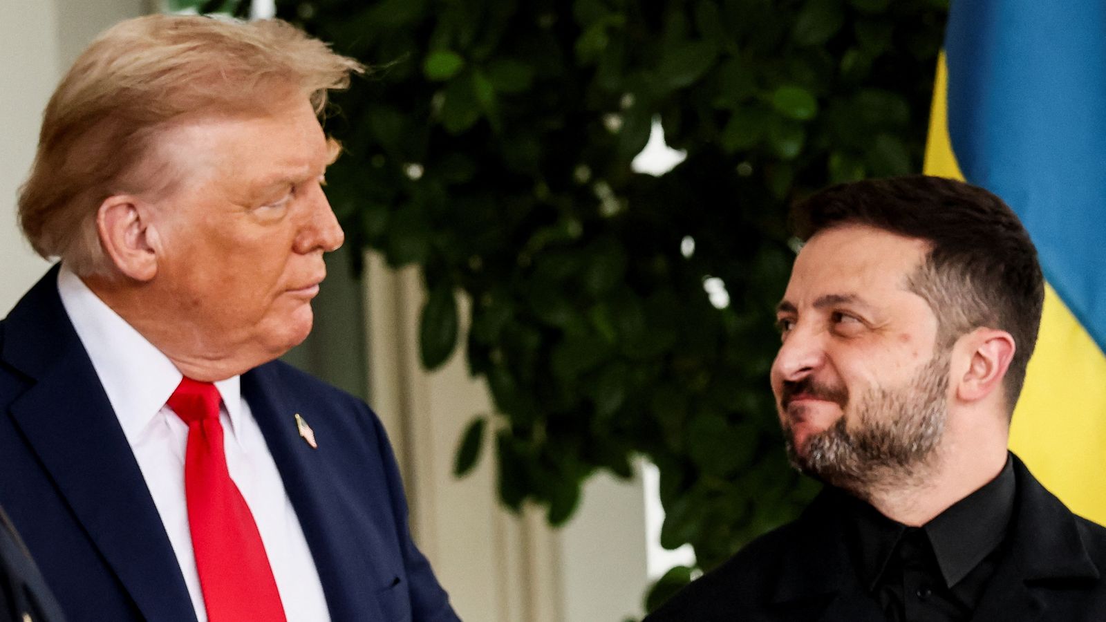 Trump and Zelenskyy in talks at White House as Ukraine leader says he is ready for summit with Putin