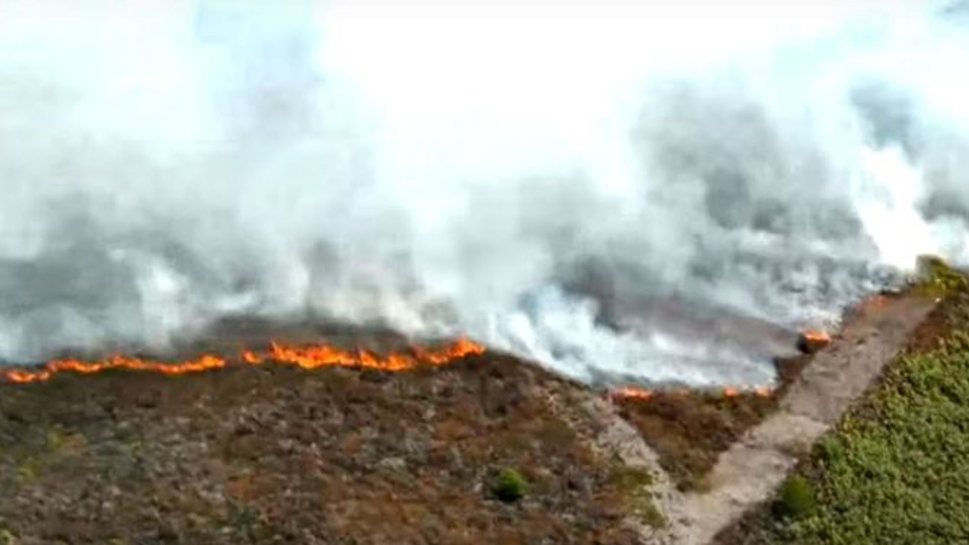 Raging fire near RAF base declared major incident
