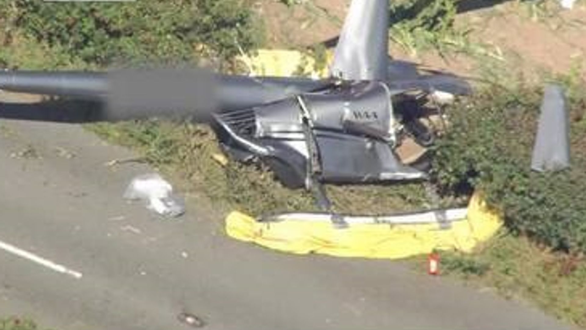 Three die and a fourth in serious condition after helicopter crash