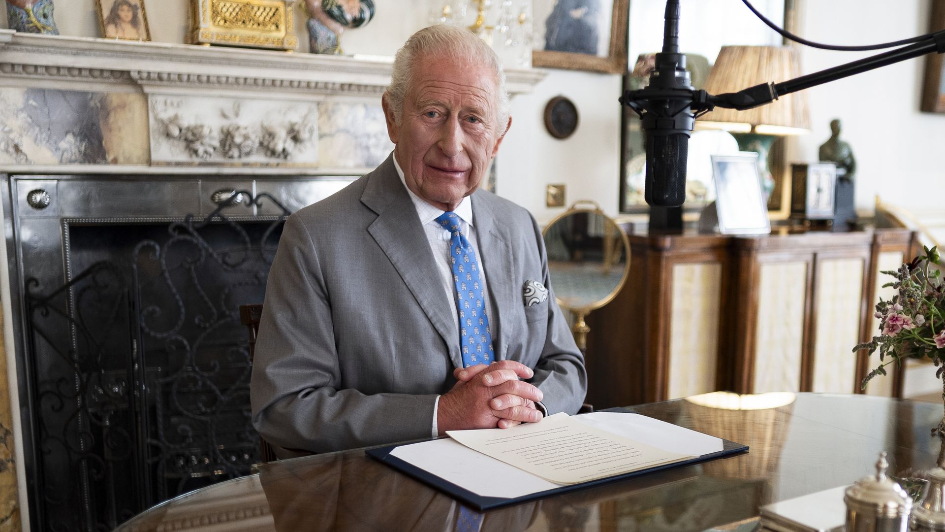 'The greatest weapons are not the arms you bear but the arms you link': King uses VJ speech to send stark message about current conflicts