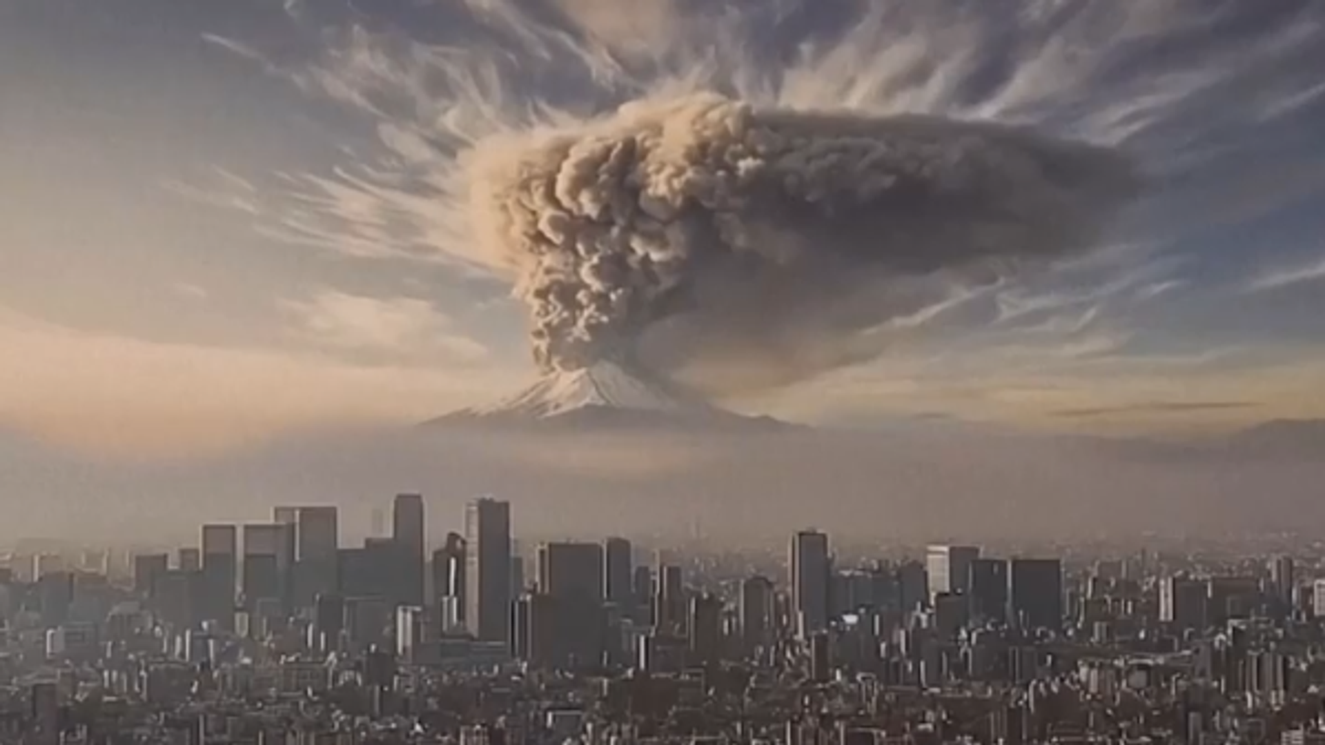 Japan releases AI-generated video showing simulation of Mount Fuji violently erupting