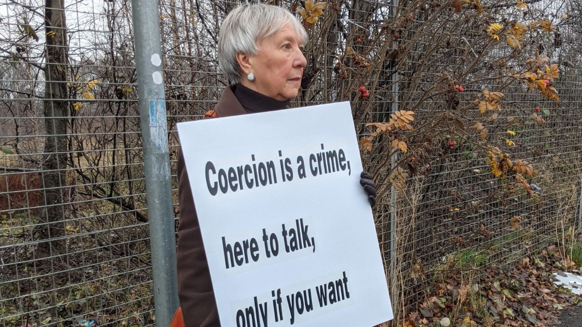 Woman arrested at anti-abortion protest faces no further action