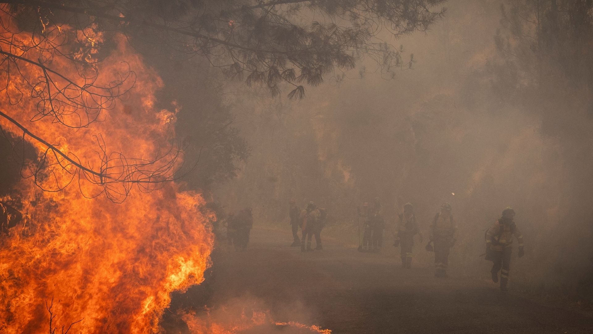 Nearly 2,000 soldiers fighting Spain fires - as part of famous pilgrimage route closed