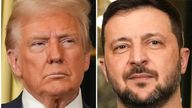 Donald Trump, Volodymyr Zelenskyy and Vladimir Putin. Pics: AP/ Aurelien Morissard and Pavel Bednyakov