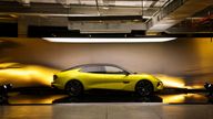 British sports car maker Lotus unveils its new fully-electric "Emeya". Pic: Reuters