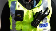 EMBARGOED TO 0001 FRIDAY MARCH 28 File photo dated 26/03/25 of a body-worn video camera being held during the Police Scotland national launc