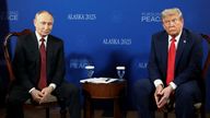 U.S. President Donald Trump and Secretary of State Marco Rubio meet Russian President Vladimir Putin, to negotiate for an end to the war in 