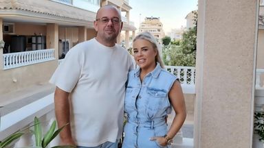 Adam Wall and his partner Samantha 