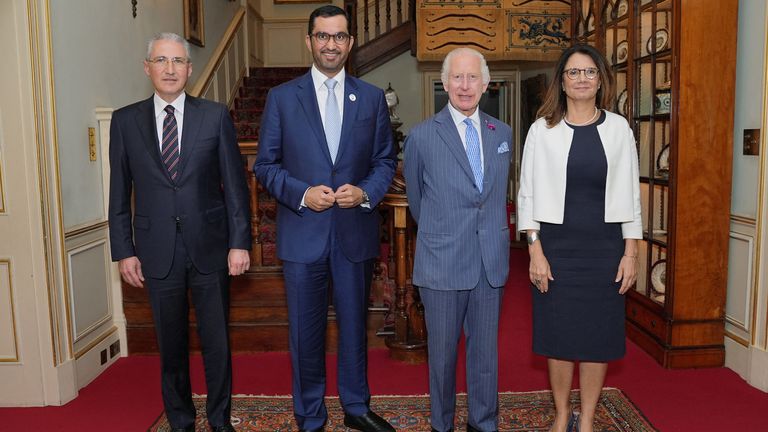 Ana Toni met with King Charles and leaders of other COP summits at Clarence House last year. Pic: Reuters