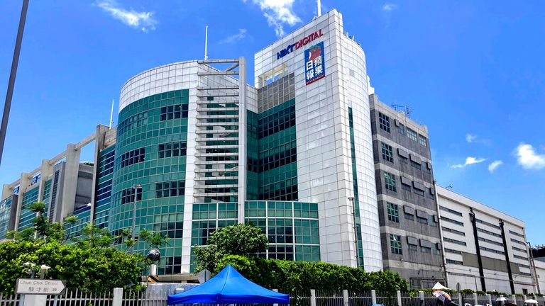 Next Digital publishes the Apple Daily newspaper. Pic: AP