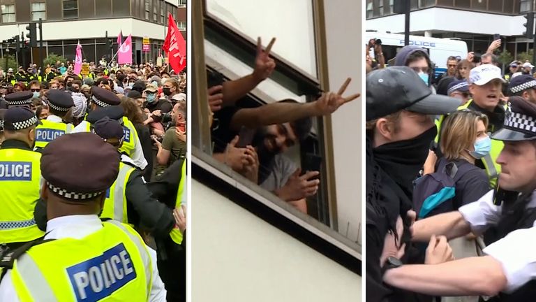 asylum seeker protest hotel barbican islington
