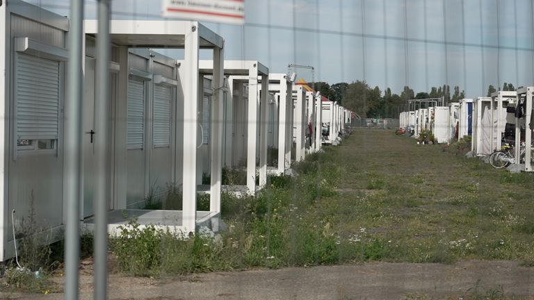 Sprawling container camps in Berlin housing Ukrainian refugees
