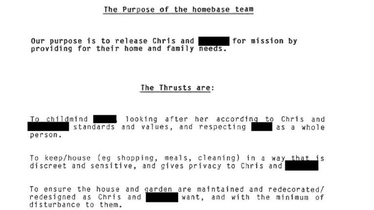 'Homebase team' were given instructions on cooking and cleaning for Brain. Pic: South Yorkshire Police