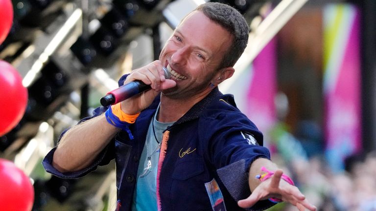 Coldplay's Chris Martin also collaborated on the album. Pic: Charles Sykes/Invision/AP 2024