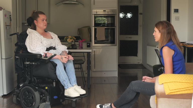 Only one property Chrystal viewed was adapted - but the council turned her down