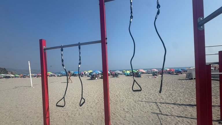 Clacher was arrested while working out on this apparatus