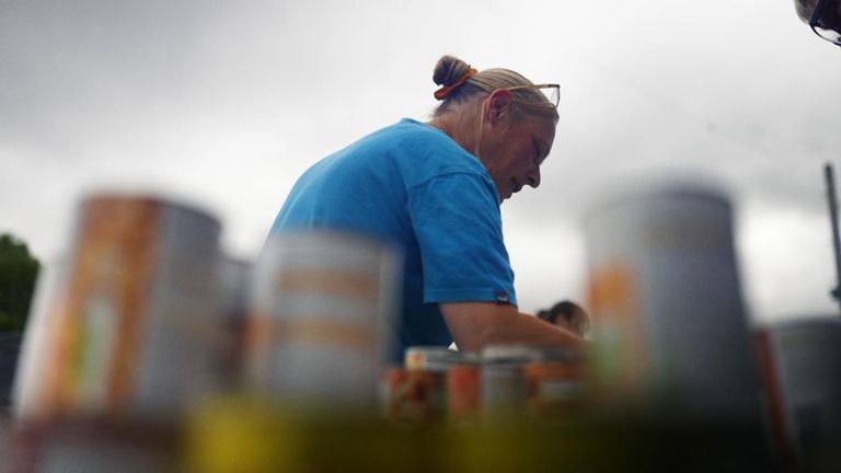 'It shouldn't be like this': Full-time workers relying on food handouts amid cost of living crisis
