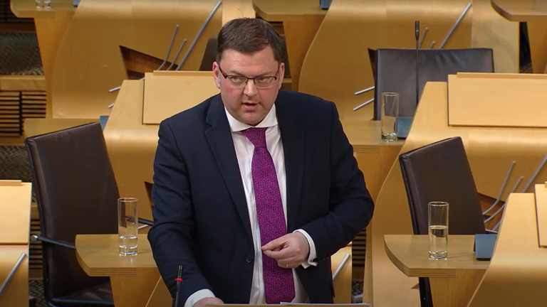 MSP Colin Smyth during a debate at Holyrood in 2017. Pic: Scottish parliament YouTube channel
