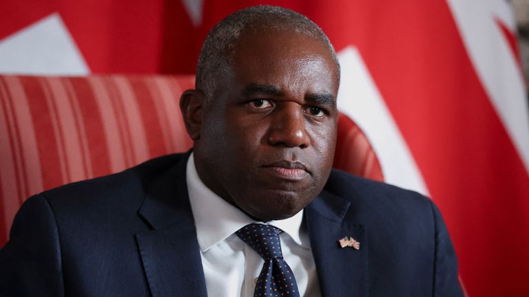 David Lammy called the new West Bank settlement "a flagrant breach of international law". File pic: Reuters