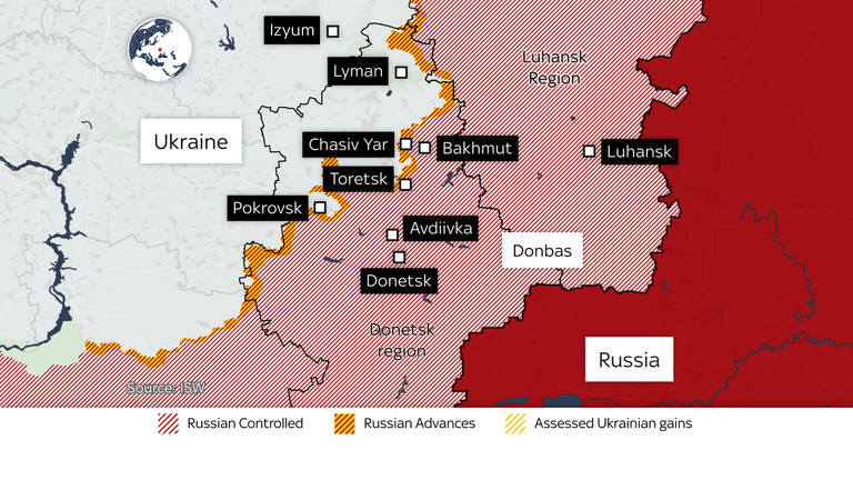 The regions of Luhansk and Donetsk in eastern Ukraine have been subject to fierce fighting