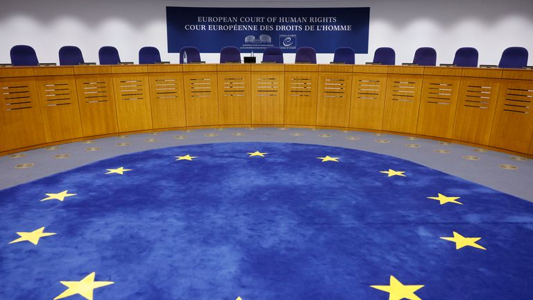 Inside the European Court of Human Rights. File pic: AP