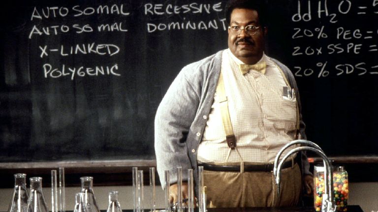 Eddie Murphy as Sherman Klump in The Nutty Professor. Pic: Reuters