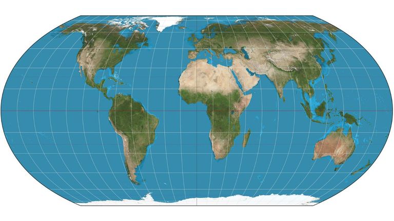 African is depicted as nearer its truer size in the Equal Earth projection. Pic: Strebe