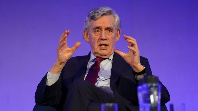Former prime minister Gordon Brown is backing the proposals. Pic: PA