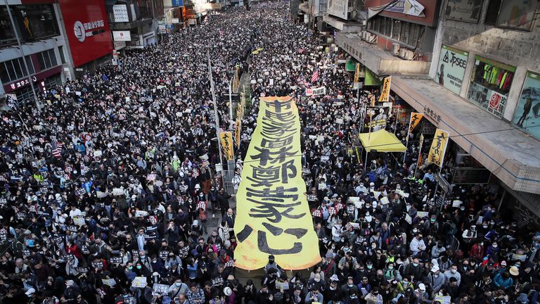 A repeat of the 2019 protests seems unthinkable today. Pic: AP