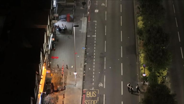 Woodford Avenue from above. Pic: UK News and Pictures