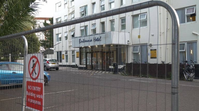 The Britannia Hotel in Bournemouth is one site which has housed asylum seekers